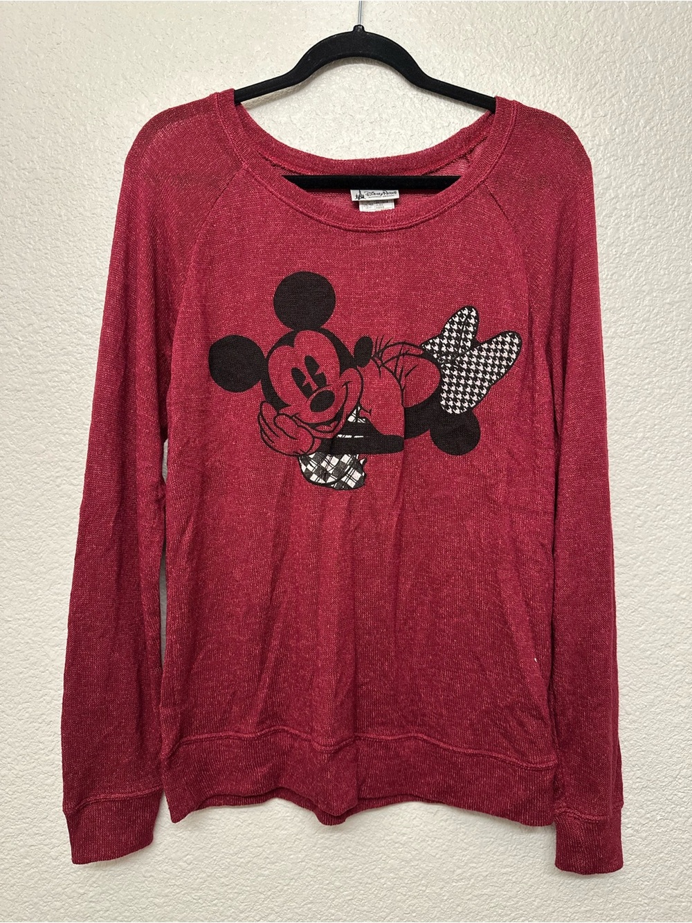 Disney Red Mickey Mouse Graphic Sweatshirt